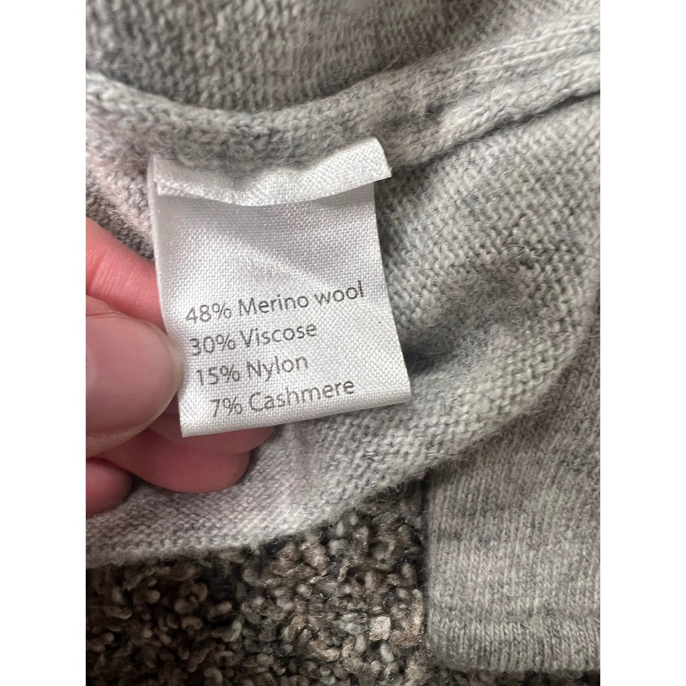 Benedetta B. Merino Wool Cashmere Blend Bell Sleeve Sweater Gray XS Italy - Picture 4 of 5